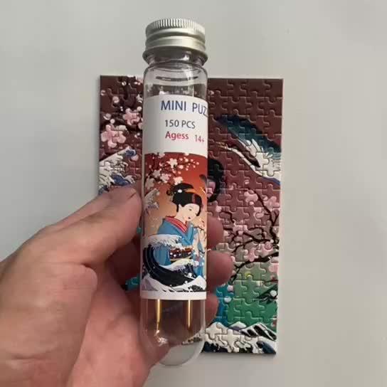 Ancien Women Mini Test Tube Puzzle Jigsaw Game