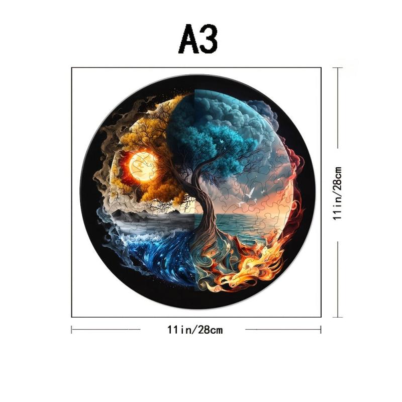 Yin Yang Wooden Puzzle - Maternal Love - Family Puzzle