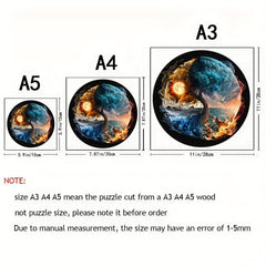 Yin Yang Wooden Puzzle - Maternal Love - Family Puzzle