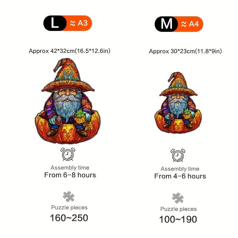 Halloween Old Man Jigsaw Puzzle Difficult Adult Round Puzzle Toy