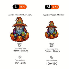Halloween Old Man Jigsaw Puzzle Difficult Adult Round Puzzle Toy