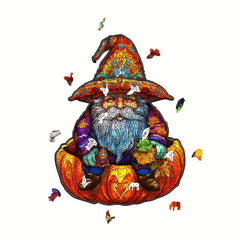 Halloween Old Man Jigsaw Puzzle Difficult Adult Round Puzzle Toy