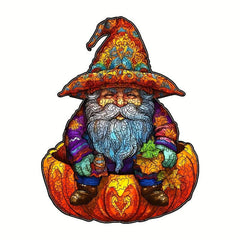 Halloween Old Man Jigsaw Puzzle Difficult Adult Round Puzzle Toy