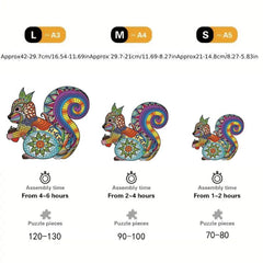 Animal Wooden Puzzles Educational Toys Parent Child Games