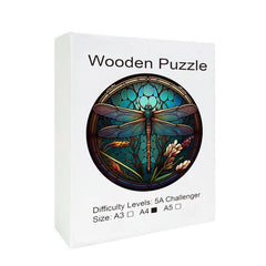 Dragonfly Window Wooden Puzzle for Advanced Players