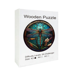 Dragonfly Window Wooden Puzzle for Advanced Players
