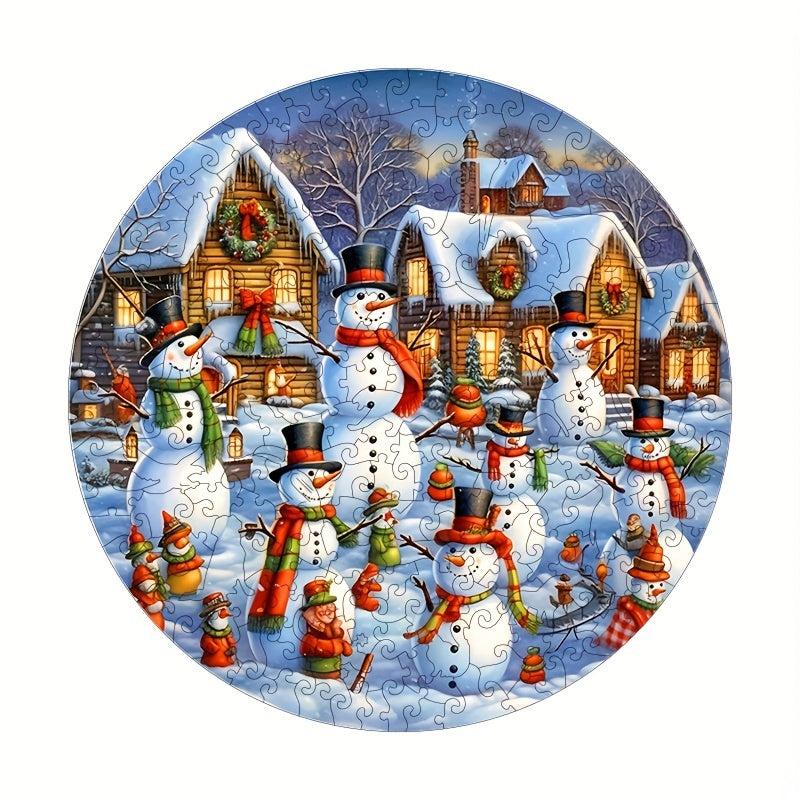 Christmas Snowman Home Jigsaw Puzzle Alien Animal Adult Decompression Difficult