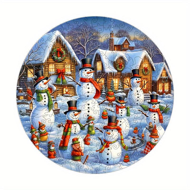 Christmas Snowman Home Jigsaw Puzzle Alien Animal Adult Decompression Difficult