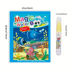 Kids Magic Water Painting Book With Pen