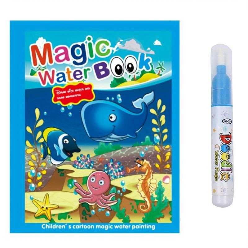 Kids Magic Water Painting Book With Pen