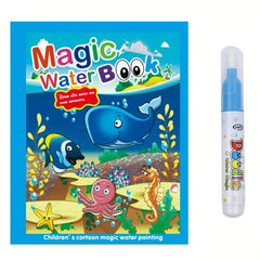 Kids Magic Water Painting Book With Pen