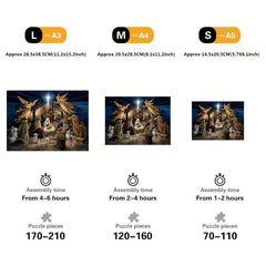 Nativity Story Wooden Jigsaw Puzzles for Adults