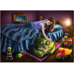 100pc Kids Paper Puzzle Set Animals Landscape Painting Toys