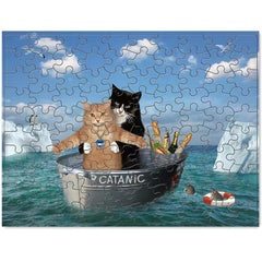 100pc Kids Paper Puzzle Set Animals Landscape Painting Toys