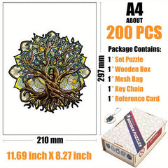 Wooden Wisdom Tree Puzzle in Box