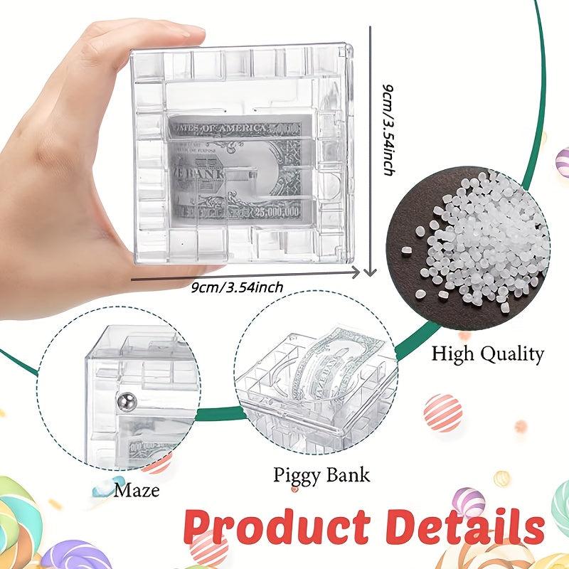 3D Transparent Maze Puzzle Box for Kids and Adults