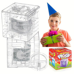 3D Transparent Maze Puzzle Box for Kids and Adults