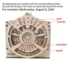 3D Puzzle Calendar Pen Holder Ornament