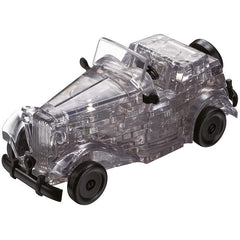 Grey Classic Car Puzzle Assembly Building Block Construction Educational Puzzles