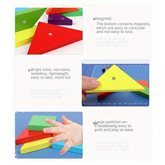 Funny 3D Wooden Magnetic Educational Book for Kids