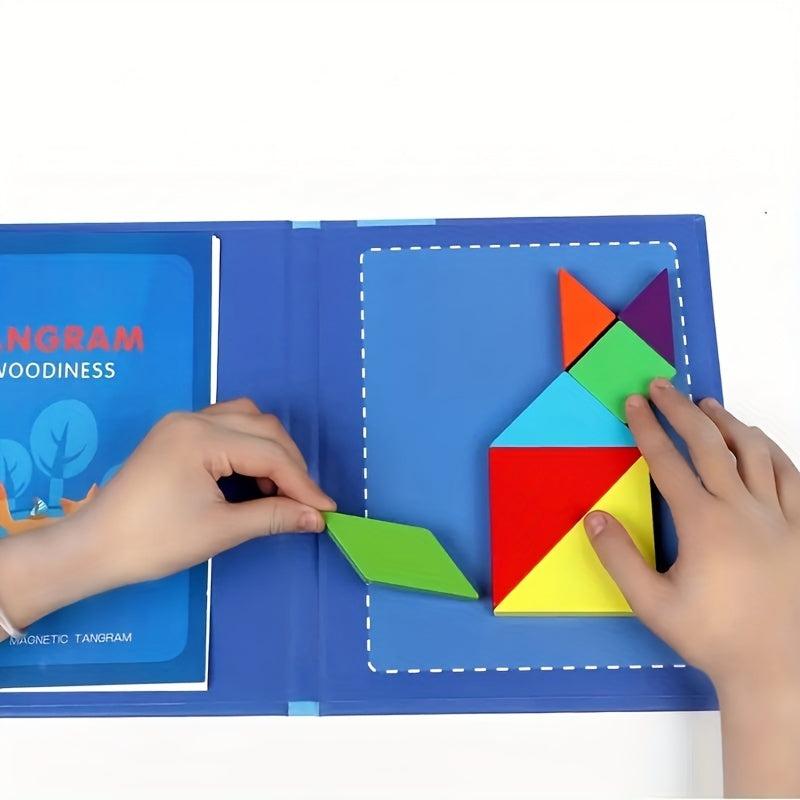 Funny 3D Wooden Magnetic Educational Book for Kids