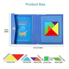 Funny 3D Wooden Magnetic Educational Book for Kids