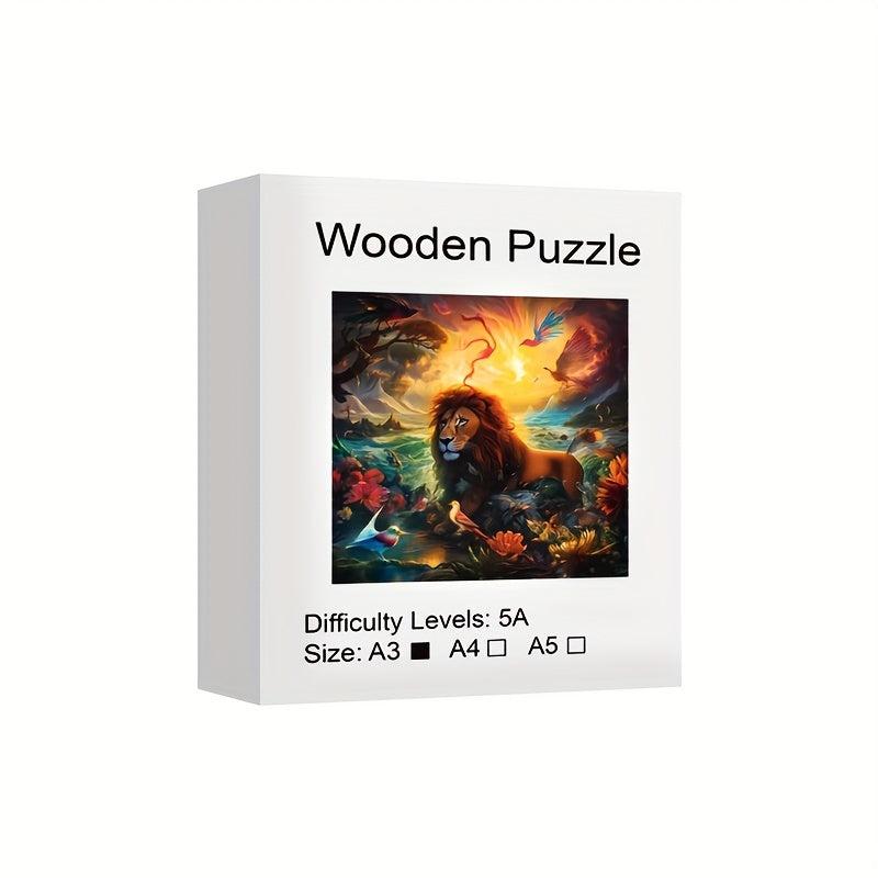 Wood Puzzle Seahorse Gift Wrap Adult Children Difficult Decompression Toy