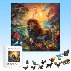 Wood Puzzle Seahorse Gift Wrap Adult Children Difficult Decompression Toy