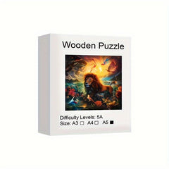 Wood Puzzle Seahorse Gift Wrap Adult Children Difficult Decompression Toy