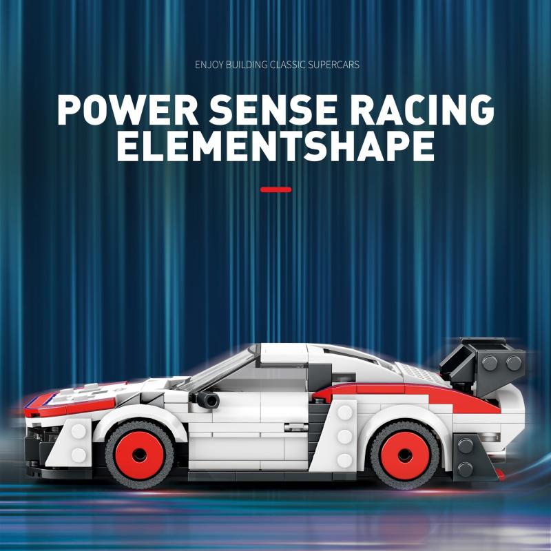 346pcs Car Building Blocks Educational Toys Racing Model Ornaments