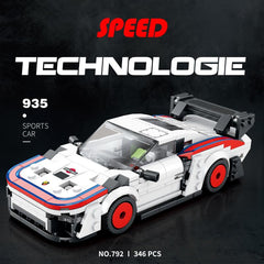 346pcs Car Building Blocks Educational Toys Racing Model Ornaments