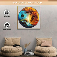 Yin Yang Wooden Puzzle Gift Package Unique Shaped Pieces Wooden Toys Adults Kids