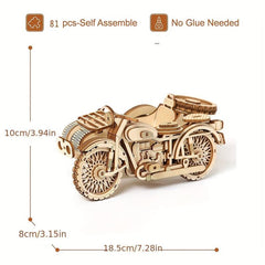 3D Wooden Tricycle Puzzle DIY Assembly Toy