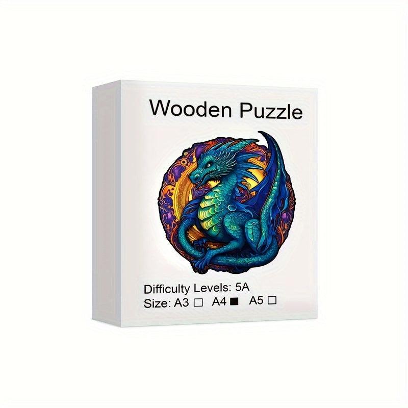 Wooden Dragon King Puzzle Toy Gift Wrap Adult Children Decompression