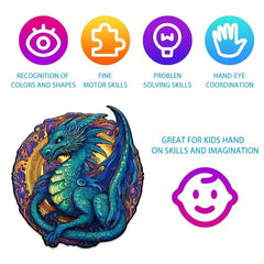 Wooden Dragon King Puzzle Toy Gift Wrap Adult Children Decompression
