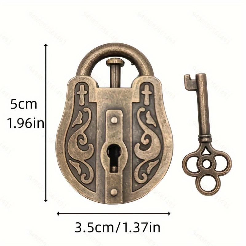 Vintage Metal Lock Puzzle Toy for Adults and Kids
