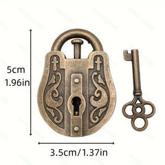 Vintage Metal Lock Puzzle Toy for Adults and Kids