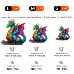 Wooden Jigsaw Puzzle Shaped Animal Puzzle Educational Toys