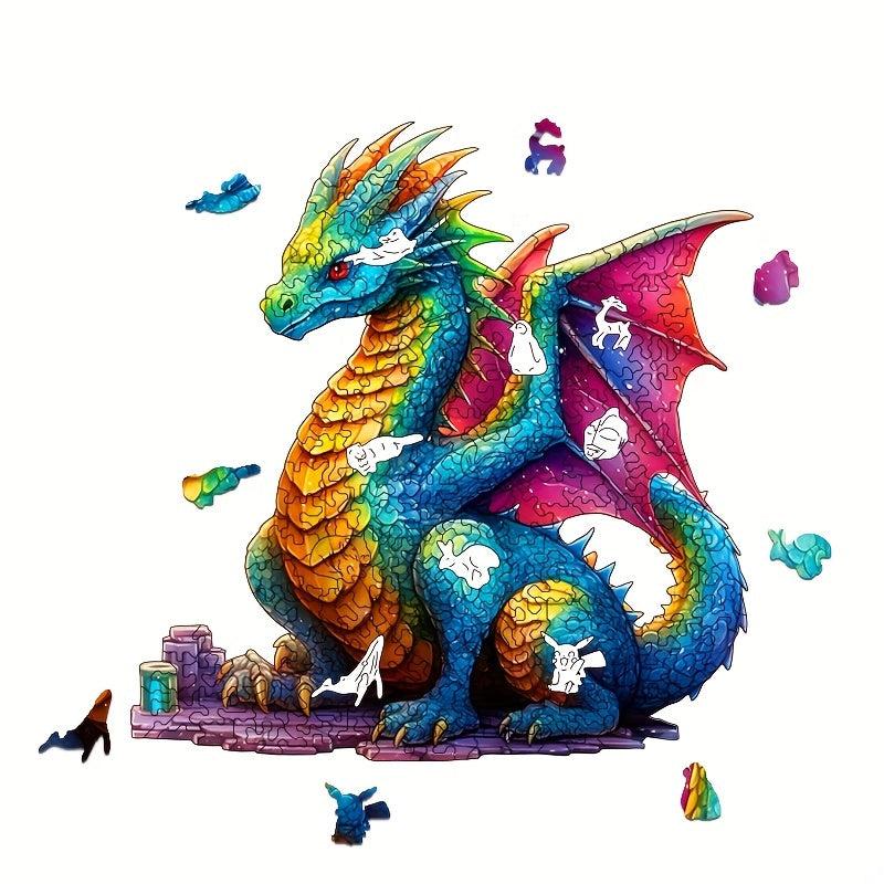 Wooden Jigsaw Puzzle Shaped Animal Puzzle Educational Toys