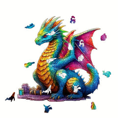 Wooden Jigsaw Puzzle Shaped Animal Puzzle Educational Toys