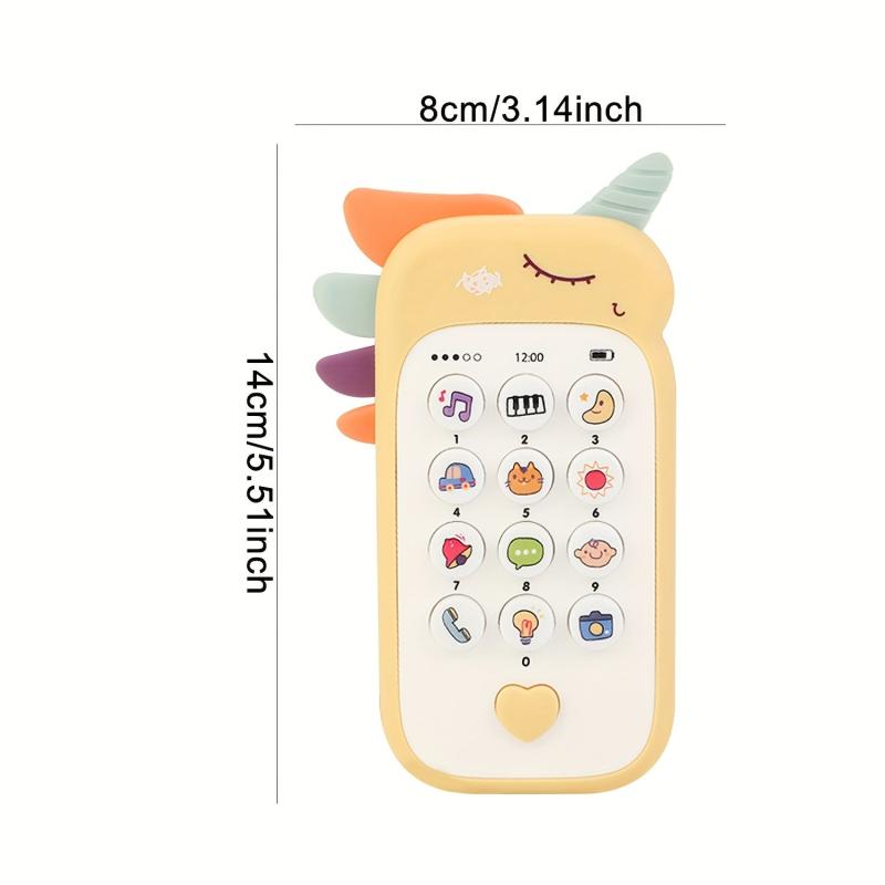 Kids Cartoon Smart Phone Toy w/ Music Lights Songs, Phone Ringing