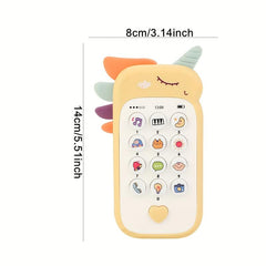 Kids Cartoon Smart Phone Toy w/ Music Lights Songs, Phone Ringing