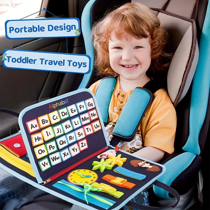 20-in-1 Montessori Toddler Toys Sensory Board with Extra DIY Pages