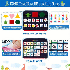 20-in-1 Montessori Toddler Toys Sensory Board with Extra DIY Pages