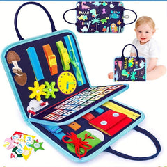 20-in-1 Montessori Toddler Toys Sensory Board with Extra DIY Pages