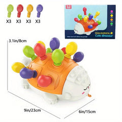 Montessori Dinosaur Plugging Toys for Hand-Eye Coordination