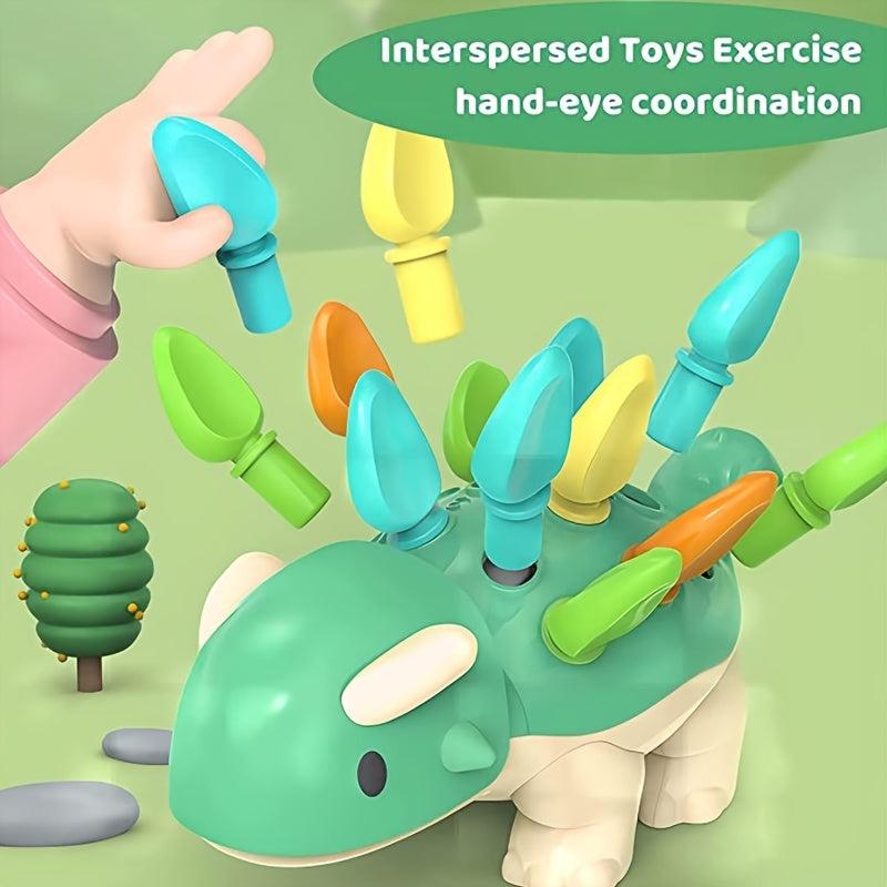 Montessori Dinosaur Plugging Toys for Hand-Eye Coordination