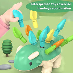 Montessori Dinosaur Plugging Toys for Hand-Eye Coordination