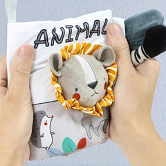 Baby Animal Cloth Book Early Learning Montessori Toy