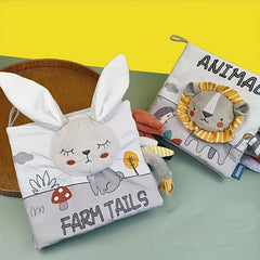 Baby Animal Cloth Book Early Learning Montessori Toy